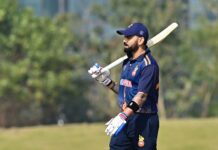 गुजरात के खिलाफ 77 रन पर आउट हुए विराट कोहली, लगातार दूसरे विजय हज़ारे शतक से चूके!